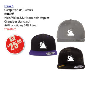 Item 06 École l'Escalade Casquette YP Classics 6089M 2025